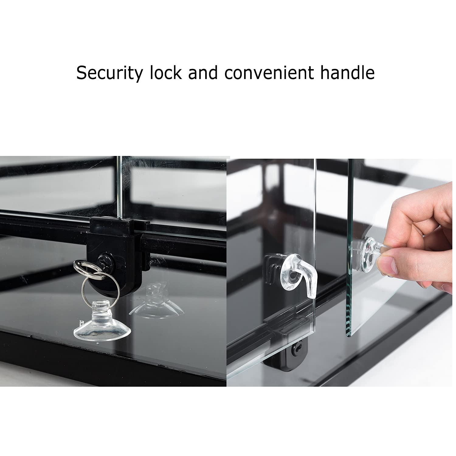 Wacool Tempered Glass 40 Gallon Reptile Tank, Front Opening Reptile Terrarium 30 X 18 X 18 For Bearded Dragon Gecko Lizard